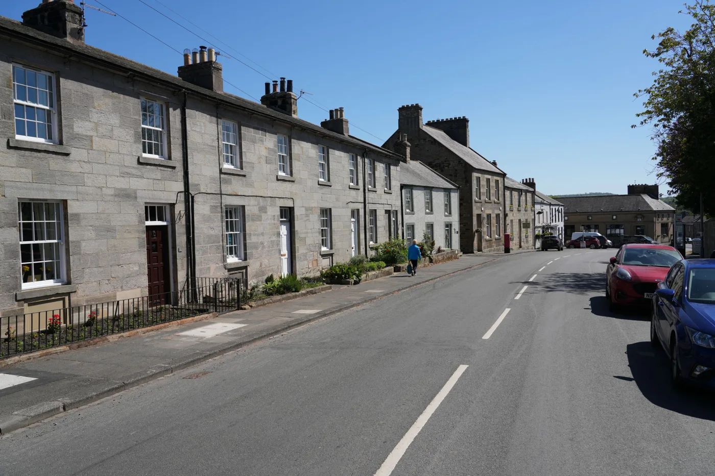 Belford village, north Northumberland. The picture does not show the infected premises.